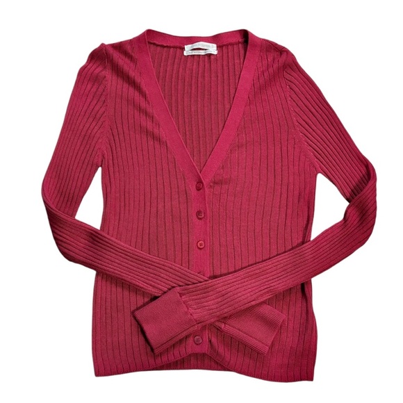 Urban Outfitters Ribbed Long Sleeve Cardigan, Size Medium - Picture 2 of 10